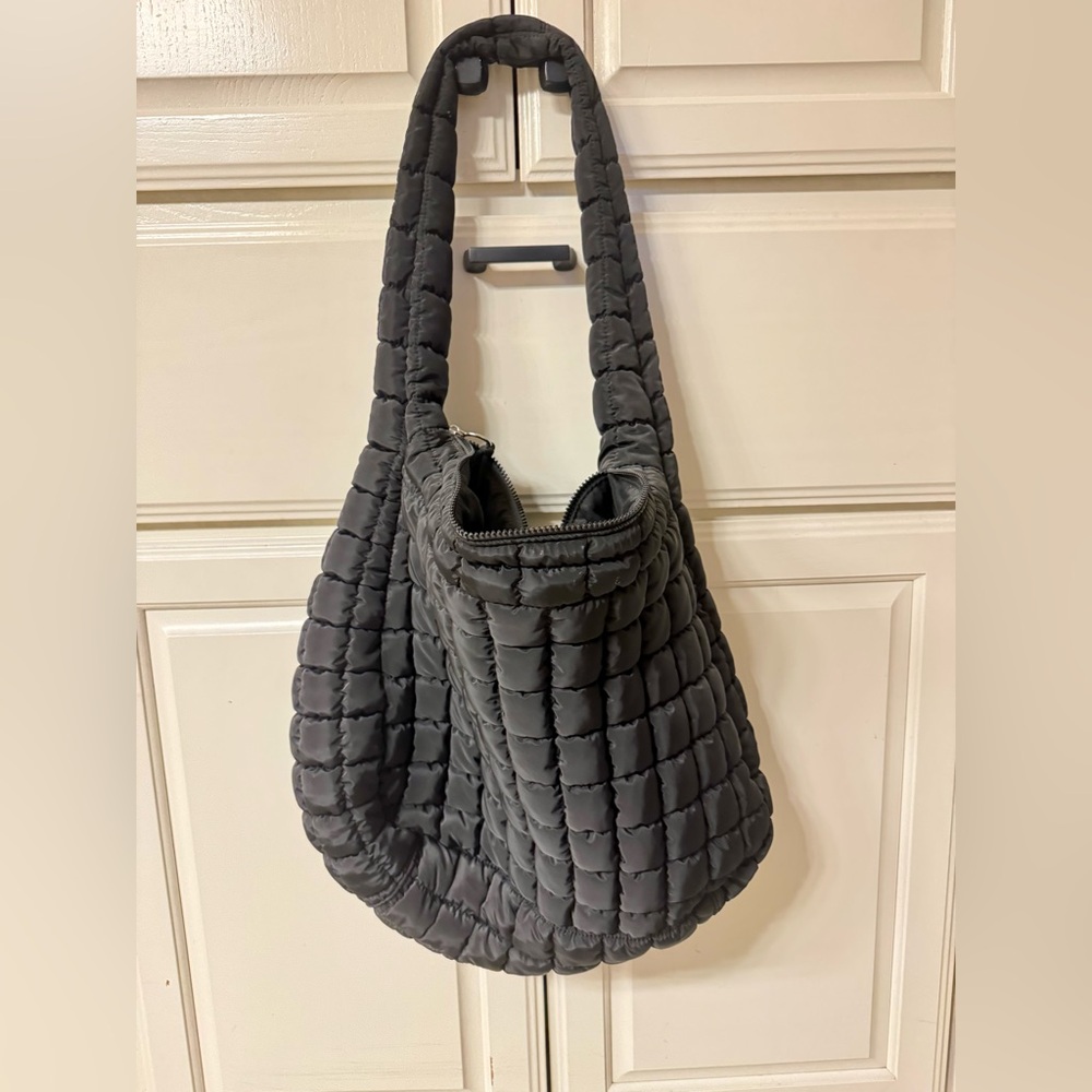 Free People Black Quilted Shoulder Bag